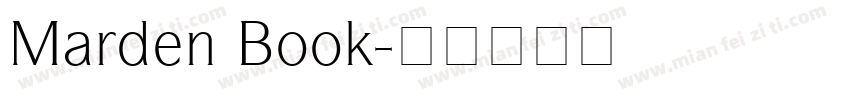 Marden Book字体转换